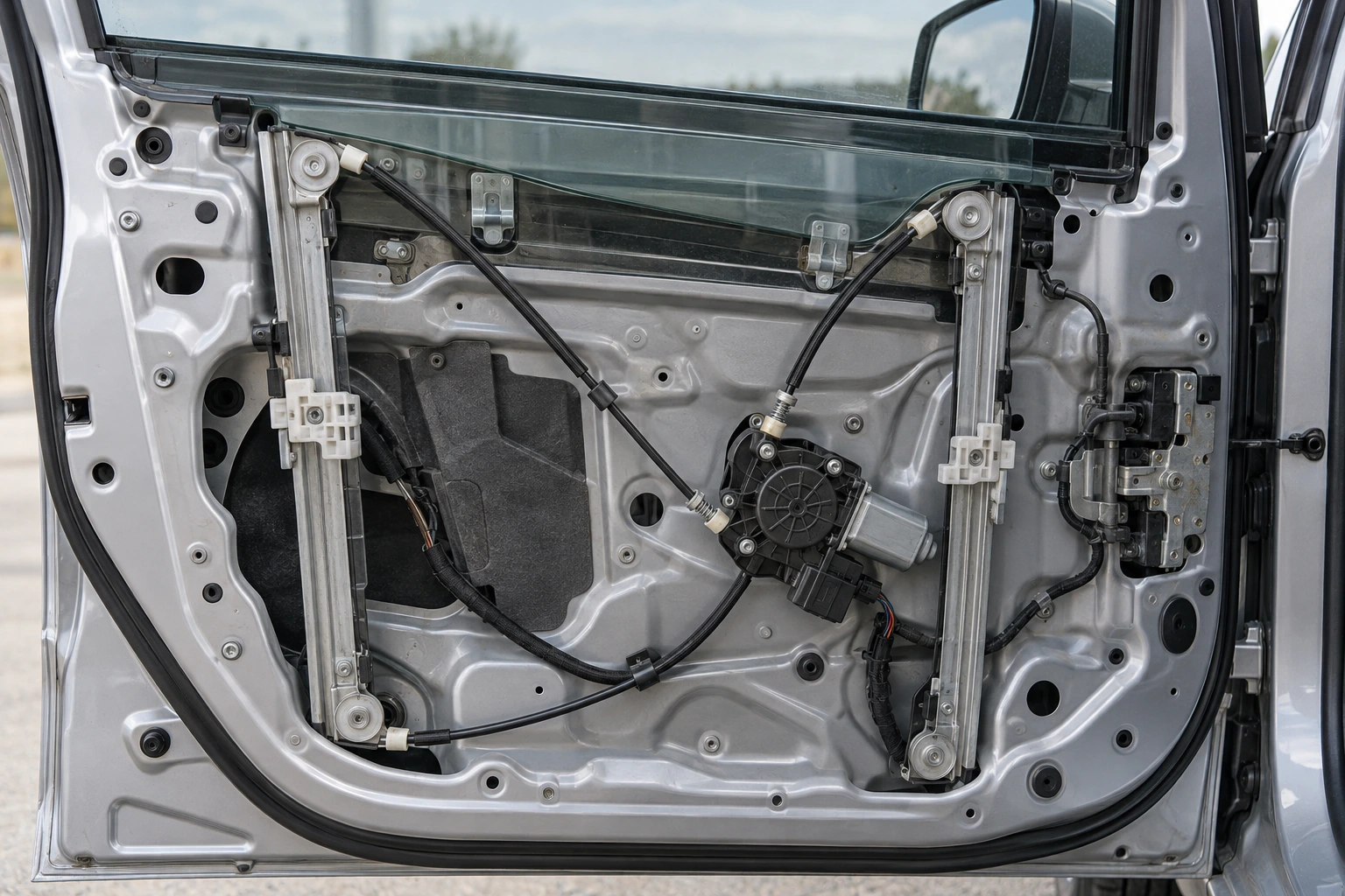Window regulator & door module application illustration